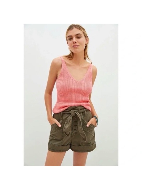 Anthropologie Tops - Sz XL by Anthropologie Coral Knit Cotton Blend Sweater Tank